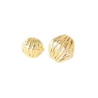 Brass Jewelry Beads, Rhombus, 18K gold plated, DIY & different size for choice, golden, nickel, lead & cadmium free, Hole:Approx 1mm, 50PCs/Bag, Sold By Bag