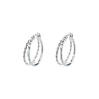 Zinc Alloy Huggie Hoop Earring Donut plated Double Layer & fashion jewelry & for woman nickel lead & cadmium free Sold By Pair