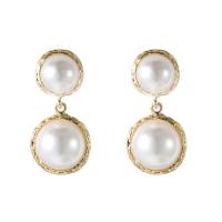 Zinc Alloy Drop Earrings gold color plated fashion jewelry & for woman Sold By Pair