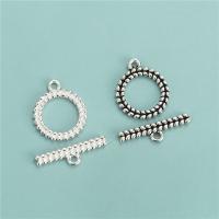 925 Sterling Silver Toggle Clasp, DIY, more colors for choice, 14.8mm, 20.2mm, 2.9mm, Hole:Approx 1.8mm, Sold By Set
