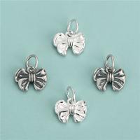 925 Sterling Silver Pendant Bowknot DIY Approx 4mm Sold By PC