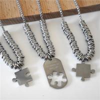 Stainless Steel Jewelry Necklace 304 Stainless Steel Unisex original color Length Approx 23.6 Inch Sold By PC
