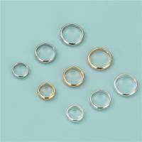 925 Sterling Silber Perlen, Kreisring, plattiert, DIY & verschiedene Größen vorhanden, keine, Bohrung:ca. 1.4mm, verkauft von PC