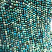 Perles turquoises, turquoise, Rond, poli, DIY & facettes, bleu acide, 5mm, Vendu par Environ 15 pouce brin