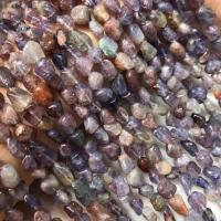 Perles bijoux en pierres gemmes, Iolite, poli, DIY, couleurs mélangées, 6-8mm, Vendu par Environ 15 pouce brin