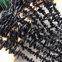 Gemstone Jewelry Beads, Golden Luck Stone, Nuggets, polished, DIY, black, 10-20mm, Sold Per Approx 15 Inch Strand