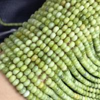 Natural Jade Beads, Jade Lemon, polished, DIY, grass green, 4x6mm, Sold Per Approx 15 Inch Strand