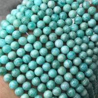 Amazonit Perlen, rund, poliert, DIY & verschiedene Größen vorhanden, gemischte Farben, verkauft per ca. 15 ZollInch Strang