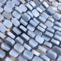 Gemstone Jewelry Beads, Angelite, Rectangle, polished, DIY, light blue, 9x13mm, Sold Per Approx 15 Inch Strand