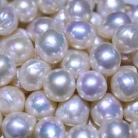 Cultured Baroque Freshwater Pearl Beads, DIY & no hole, white, 10-13mm, Sold By PC