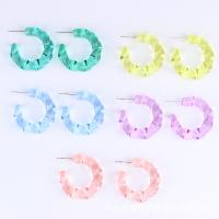 Acrylic Jewelry Earring, fashion jewelry & for woman, more colors for choice, 30x8.50mm, Sold By Pair
