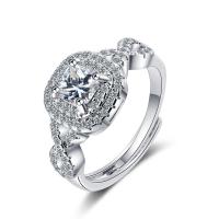 Krychlový Circonia Micro vydláždit mosazný prsten, Mosaz, módní šperky & micro vydláždit kubické zirkony & pro ženy, 16x11mm, Prodáno By PC
