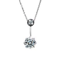 Collar de Latón, metal, con 5 extender cadena, Joyería & para mujer & con diamantes de imitación, 24x10mm, longitud:40 cm, Vendido por UD