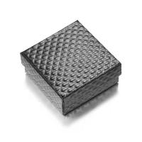 Jewelry Gift Box, Paper, Square, black, 75x75mm, Sold By PC
