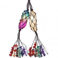 Hanging Ornaments, Quartz, with paper box, stoving varnish, Unisex, more colors for choice, 200-250mm, Sold By Pair
