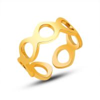 Titantium Steel prst prsten, Titanium ocel, pro ženy & dutý, více barev na výběr, 8mm, Velikost:7, Prodáno By PC