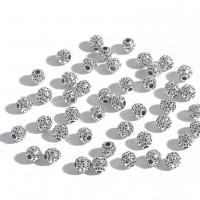 Zinc Alloy Jewelry Beads antique silver color plated DIY nickel lead & cadmium free 6mm Sold By Bag