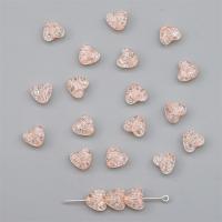 Acrylic Jewelry Beads, Heart, DIY & crackle, more colors for choice, 10x9mm, Approx 70PCs/Bag, Sold By Bag