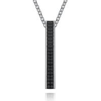 Edelstahl Schmuck Halskette, 316 L Edelstahl, poliert, Modeschmuck & unisex & verschiedene Stile für Wahl, originale Farbe, 6x40mm, Länge ca. 23.62 ZollInch, verkauft von PC
