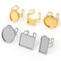 304 rostfritt stål Ring ring Base, Annorlunda form för choice & DIY, fler färger för val, 5PC/Bag, Säljs av Bag