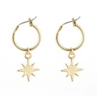 Zinc Alloy Drop Earrings gold color plated fashion jewelry & for woman original color Sold By Pair
