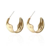 Brass Stud Earring, gold color plated, fashion jewelry & for woman, original color, 24x24mm, Sold By Pair