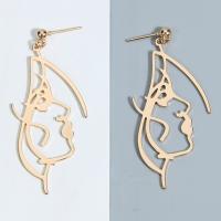 Zinc Alloy Drop Earrings plated & for woman Sold By Pair