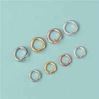 925 Sterling Silver Linking Ring Donut plated DIY Sold By PC