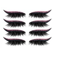 False Eyelashes Plastic for woman & waterproof Sold By Set