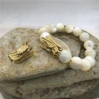 Stainless Steel Beads 304 Stainless Steel Dragon gold color plated DIY Sold By PC