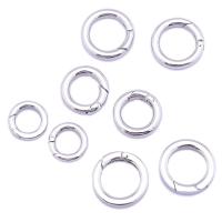 Stainless Steel Spring Ring Lukko, 316 Stainless Steel, tee-se-itse & erikokoisia valinnalle, alkuperäinen väri, Myymät PC