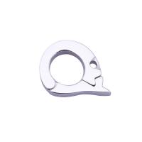 Stainless Steel Jewelry Clasp, 316 Stainless Steel, polished, DIY, original color, 11.20x1.80mm, Hole:Approx 0.9mm, Inner Diameter:Approx 5mm, Sold By PC
