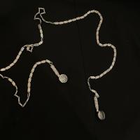 Цинковый сплав свитер цепи ожерелье, цинковый сплав, ювелирные изделия моды & Женский & со стразами, не содержит никель, свинец, длина:Приблизительно 30.71 дюймовый, продается PC