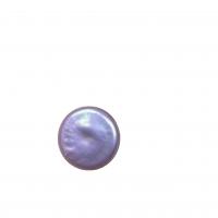 Cultured Coin Freshwater Pearl Beads, Flat Round, DIY & no hole, purple, 13-14mm, Sold By PC