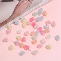 Acrylic Jewelry Beads, Heart, DIY & ice flake, more colors for choice, 12x9mm, Approx 55PCs/Bag, Sold By Bag