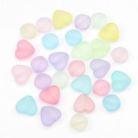 Frosted akryl perler, du kan DIY & forskellige stilarter for valg, blandede farver, 6pc'er/Bag, Solgt af Bag
