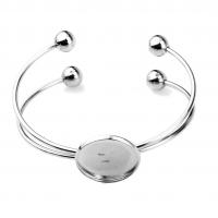 Stainless Steel Bracelet Finding 304 Stainless Steel DIY original color Sold By Strand