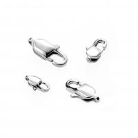 Stainless Steel Lobster Claw Clasp 304 Stainless Steel DIY original color Sold By Bag