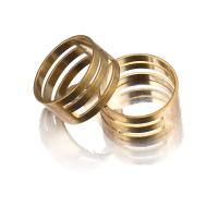 Sárgaréz Jump Ring eszköz ujjgyűrű, arany színű aranyozott, DIY, aranysárga, nikkel, ólom és kadmium mentes, 9x18mm, Által értékesített PC