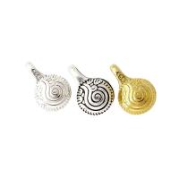 Tibetan Style Pendants, Round, plated, DIY, more colors for choice, nickel, lead & cadmium free, 17x10x8mm, 10PCs/Bag, Sold By Bag