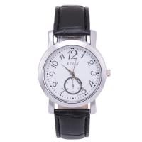 Men Wrist Watch Zinc Alloy with PU Leather & Glass waterproofless & Chinese movement & for man nickel lead & cadmium free 38*20mm Length Approx 25 cm Sold By PC