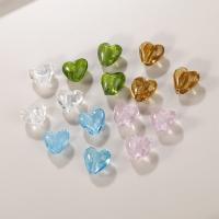Lampwork Beads, Heart, DIY, more colors for choice, 15x15mm, 5PCs/Bag, Sold By Bag