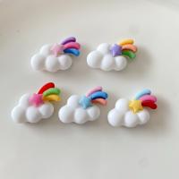 Mobile Phone DIY Decoration, Resin, Cloud, more colors for choice, 29x16mm, Sold By PC
