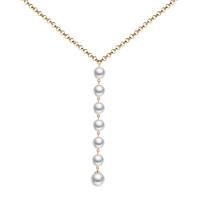 304 Stainless Steel Necklace, with Plastic Pearl, fashion jewelry & for woman, more colors for choice, Length:Approx 13.78 Inch, Sold By PC