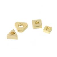 Brass Spacer Beads plated DIY nickel lead & cadmium free Sold By Bag