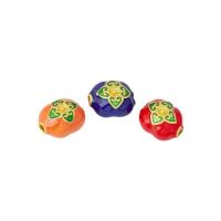 Tibetan Style Spacer Bead, Fruit, gold color plated, DIY & enamel, more colors for choice, nickel, lead & cadmium free, 9x11x7.50mm, Hole:Approx 1.6mm, 10PCs/Bag, Sold By Bag
