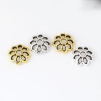 Tibetan Style Bead Cap, Flower, plated, DIY & hollow, more colors for choice, nickel, lead & cadmium free, 7x2.50mm, Hole:Approx 1.5mm, 100PCs/Bag, Sold By Bag