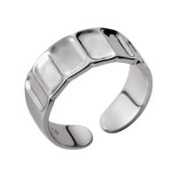 Латунь Манжеты палец кольцо, Кольцевая форма, плакирован серебром, ювелирные изделия моды & регулируемый & Женский, серебряный, не содержит никель, свинец, 16mm, продается PC