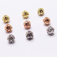 Brass Jewelry Beads plated DIY & hollow nickel lead & cadmium free Sold By PC