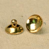 Brass Bail Beads, DIY & different size for choice, original color, nickel, lead & cadmium free, Sold By PC